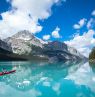 Kayaking Maligne Lake, Jasper National Park, Alberta - Credit: Parks Canada/Ryan Bray