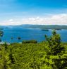 Blick auf Lake George vom Shelving Rock, Adirondacks Region, New York State - Credit: Darren McGee, NYSDED