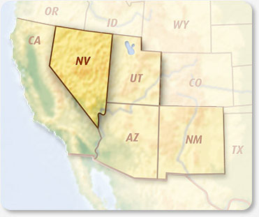 Übersichtskarte Nevada