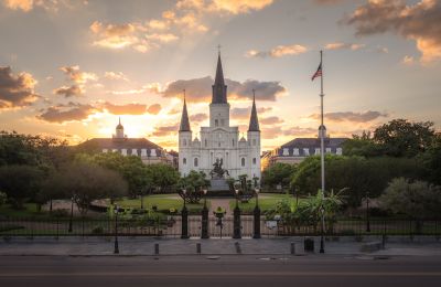 LA/New Orleans/Jackson Square/Cabildo Presbytere and St Louis Cathedral