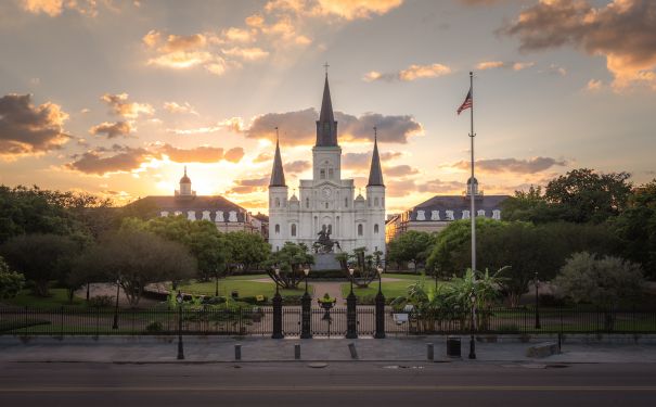 LA/New Orleans/Jackson Square/Cabildo Presbytere and St Louis Cathedral