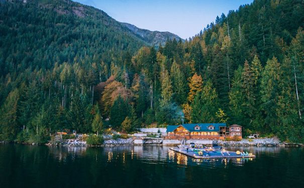 BC/Klahoose Wilderness Resort/Anlage