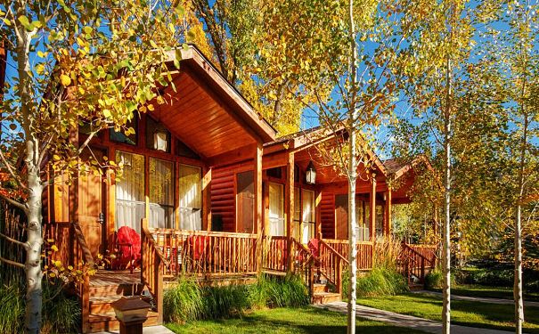 WY/Jackson/Rustic Inn at Jackson Hole Creekside Resort & Spa/Außenansicht