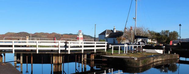 Aussenansicht, Crinan Hotel, Argyll, Schottland, Credit: Crinan Hotel