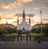 Cabildo Presbytere and St Louis Cathedral, Jackson Square, New Orleans, Louisiana - Credit: LOT