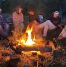 Lagerfeuer auf Cattle Drive, Two Creek Ranch, WY Credits: Two Creek Ranch