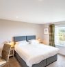 Schlafzimmer Shingle Lodge, Knockinaam Lodge, Portpatrick, Schottland - Credit: Knockinaam Lodge