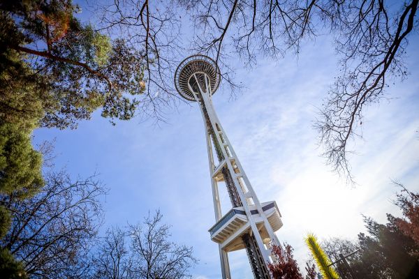 WA/Seattle/Space Needle mit Skyline
